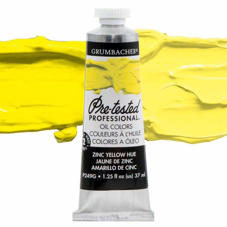 Grumbacher Pre-Tested Oil Color 37 ml Tube - Zinc Yellow Hue
