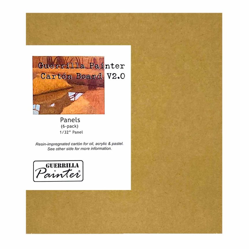Guerrilla Carton Plein Air Panel, Tan (Pack of 6)