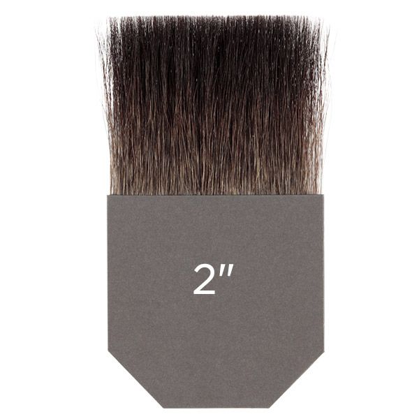 Gilders Tip Natural Squirrel Brush Single Thick 2 Inch