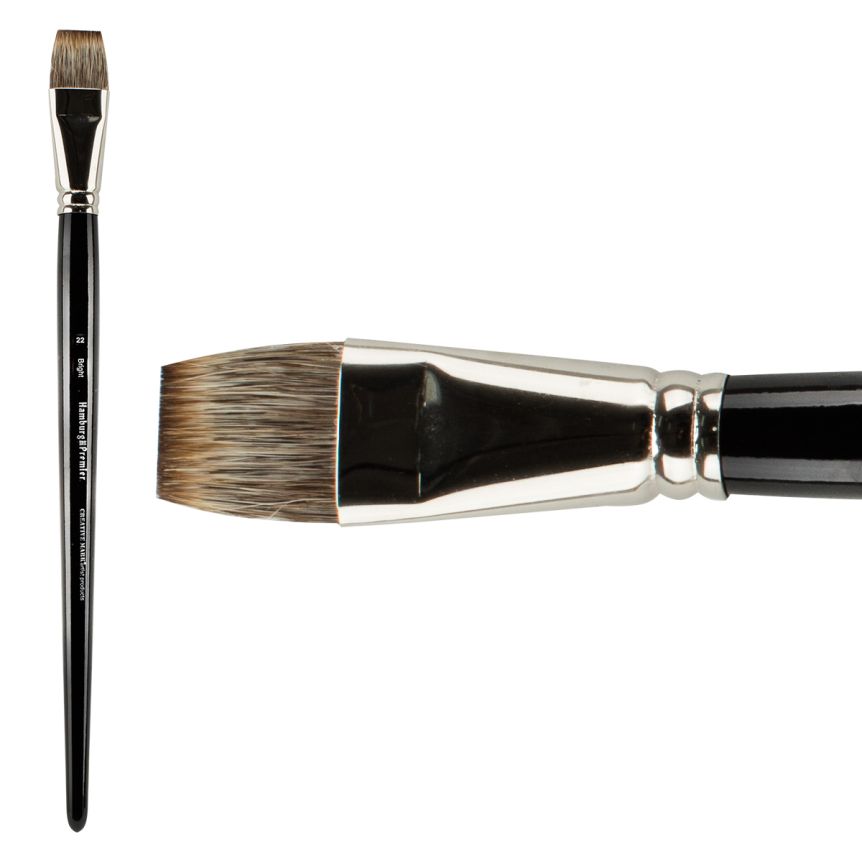 Hamburg Premier PRO Handmade Brush, Bright Size #22