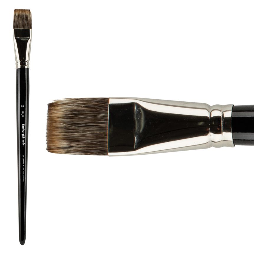 Hamburg Premier PRO Handmade Brush, Bright Size #24