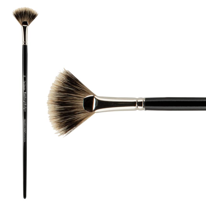 Hamburg Premier PRO Handmade Brush, Badger Fan Size #12