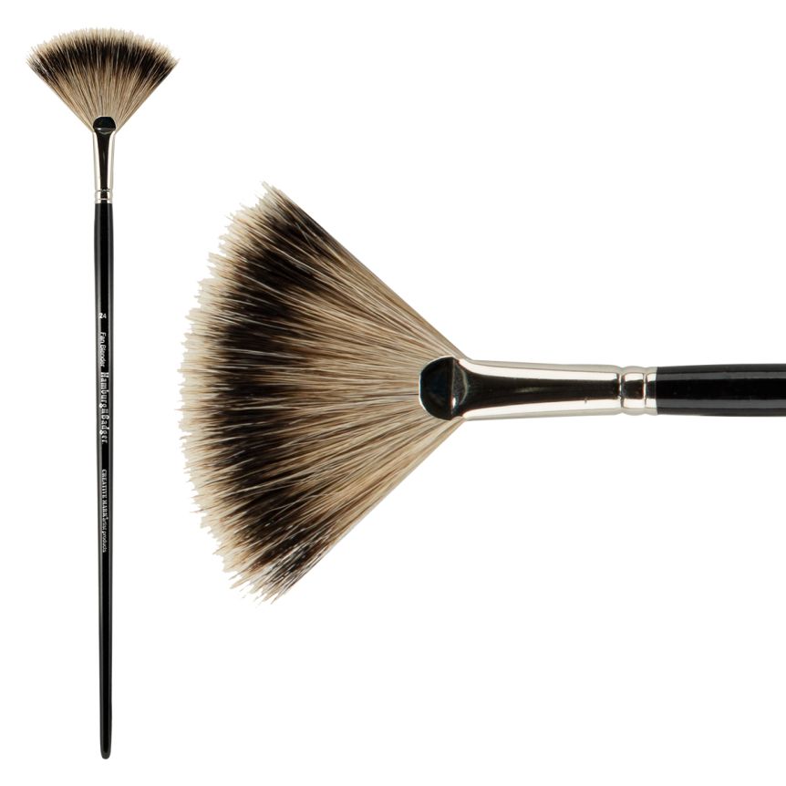 Hamburg Premier PRO Handmade Brush, Badger Fan Size #24
