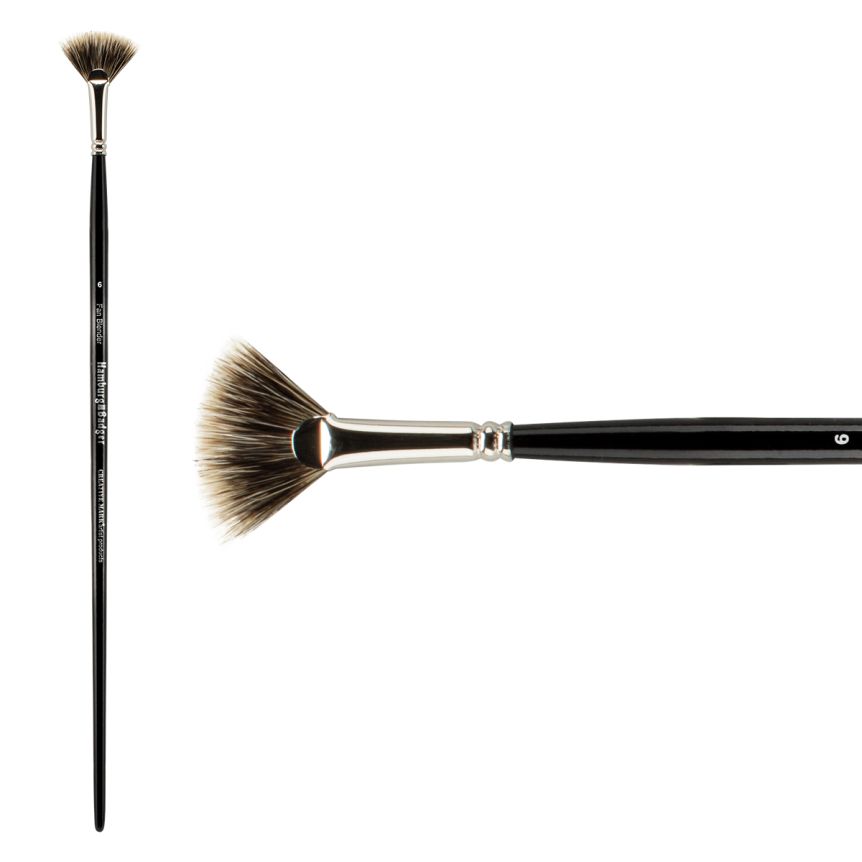 Hamburg Premier PRO Handmade Brush, Badger Fan Size #6