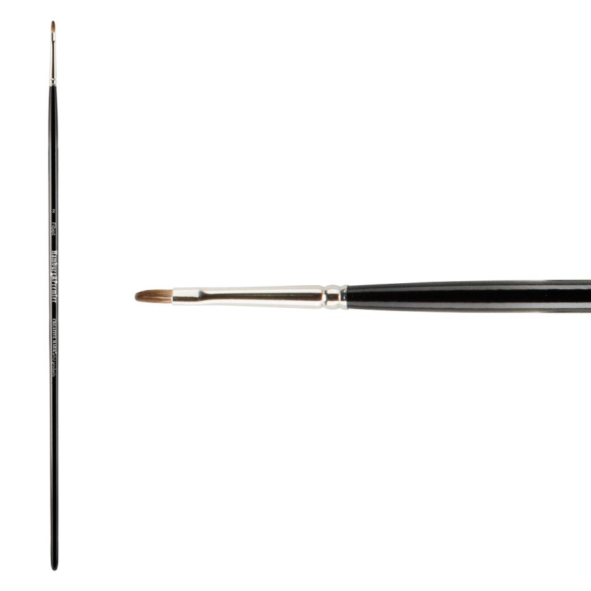 Hamburg Premier PRO Handmade Brush, Filbert Size #2