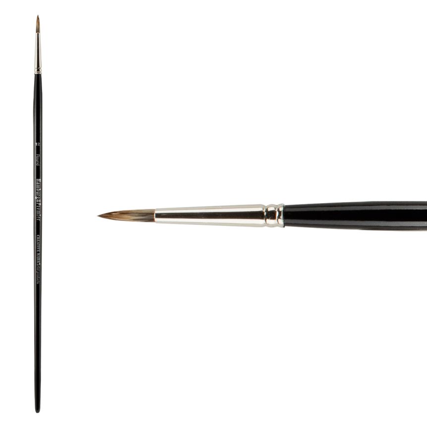 Hamburg Premier PRO Handmade Brush, Round Size #12