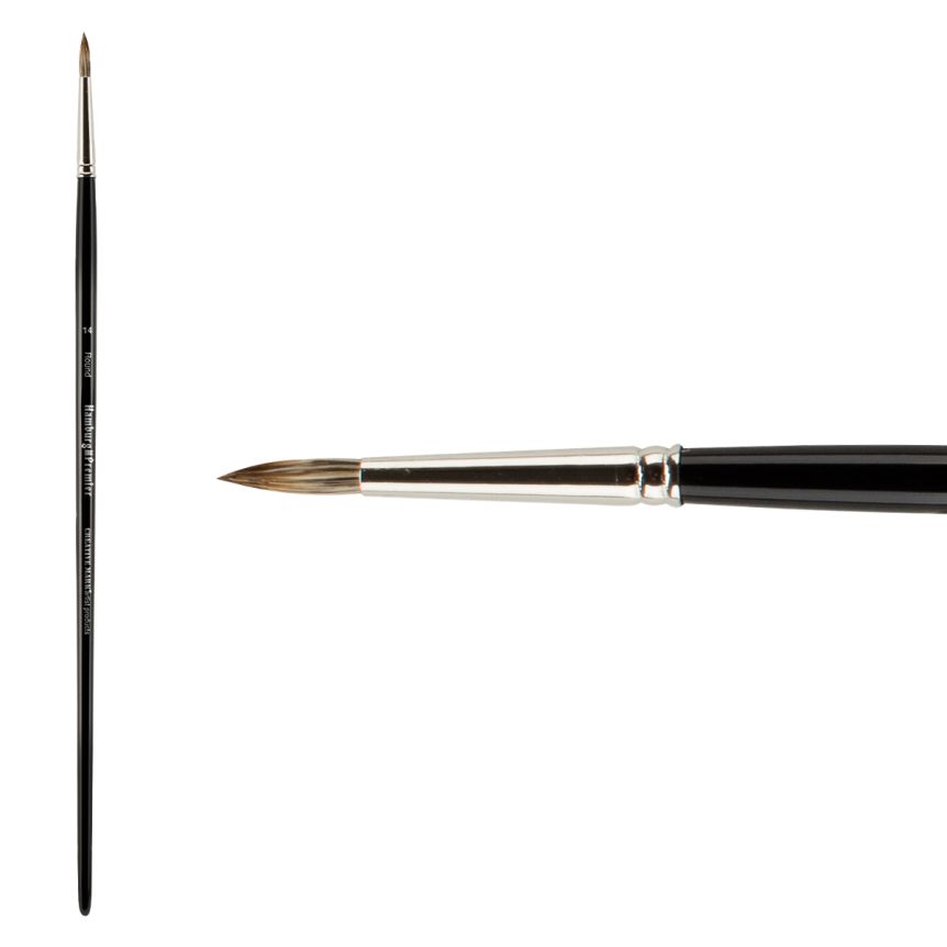 Hamburg Premier PRO Handmade Brush, Round Size #14