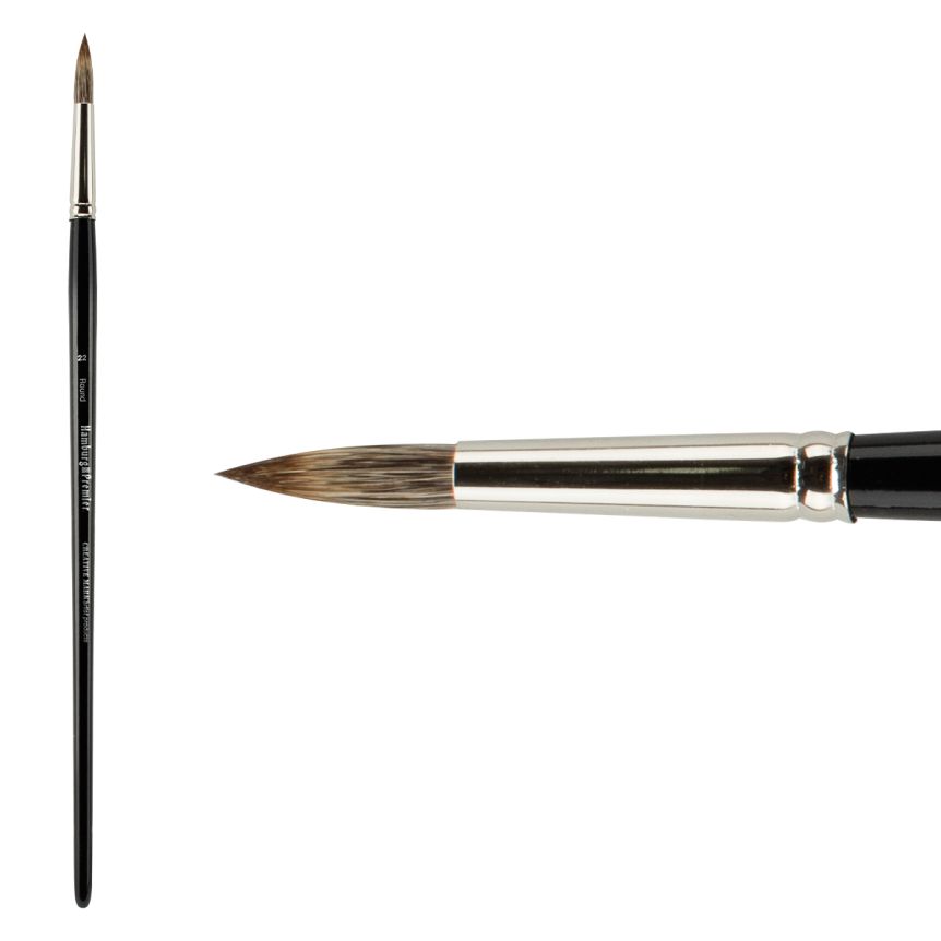Hamburg Premier PRO Handmade Brush, Badger Round Size #22