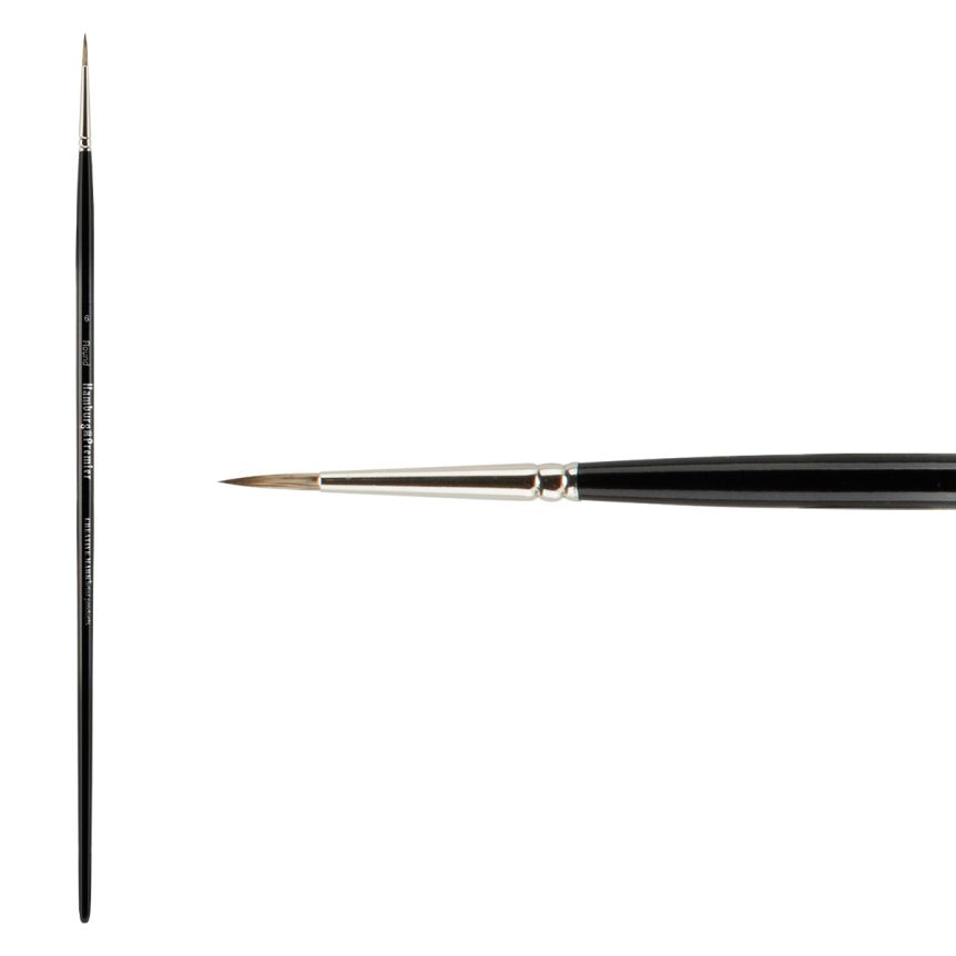 Hamburg Premier PRO Handmade Brush, Round Size #6