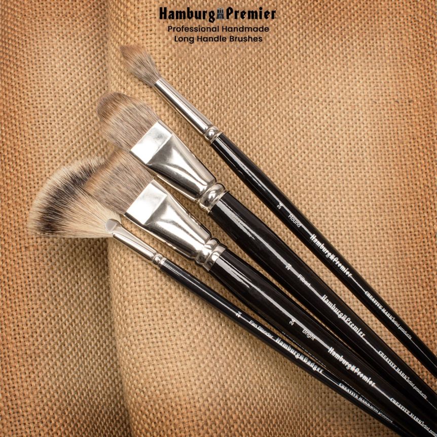 Hamburg Premier Professional Handmade Long Handle Brushes