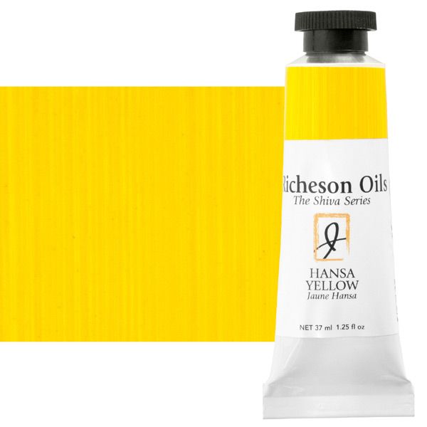 Shiva Signature Artist Oil Color 37ml Tube - Hansa Yellow Light