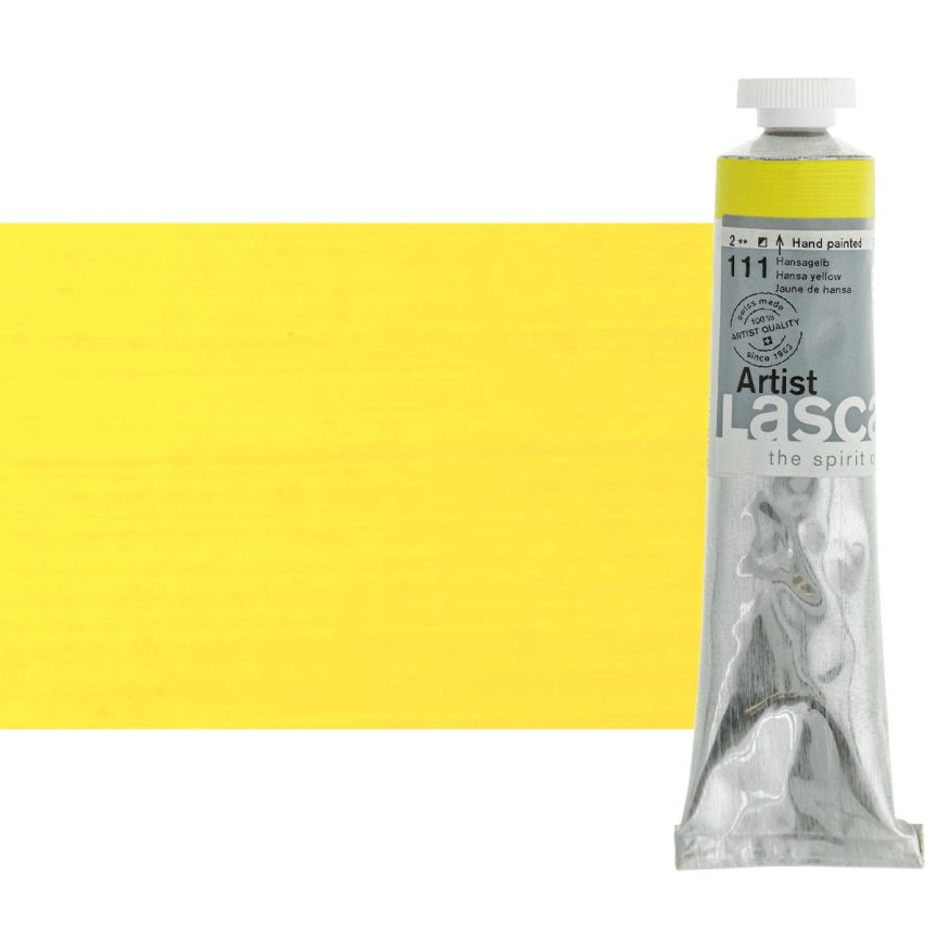 Lascaux Thick Bodied Artist Acrylics Hansa Yellow 45 ml