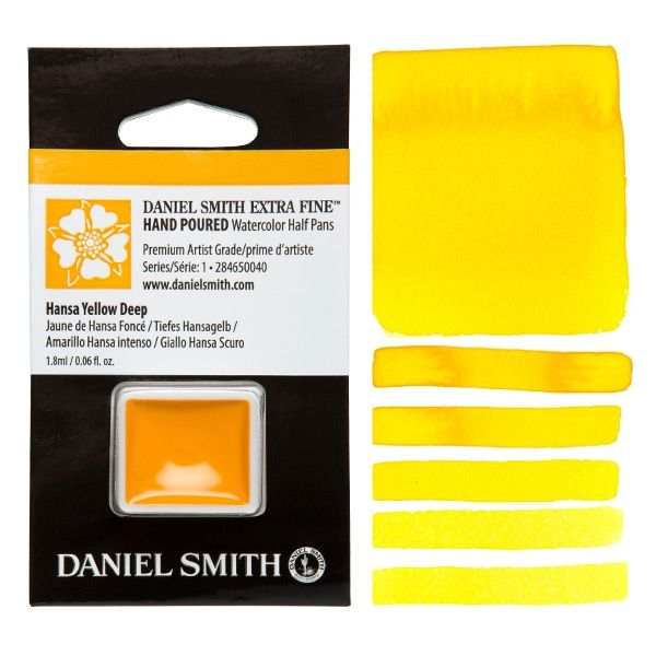 Daniel Smith Watercolor Half Pan Hansa Yellow Deep
