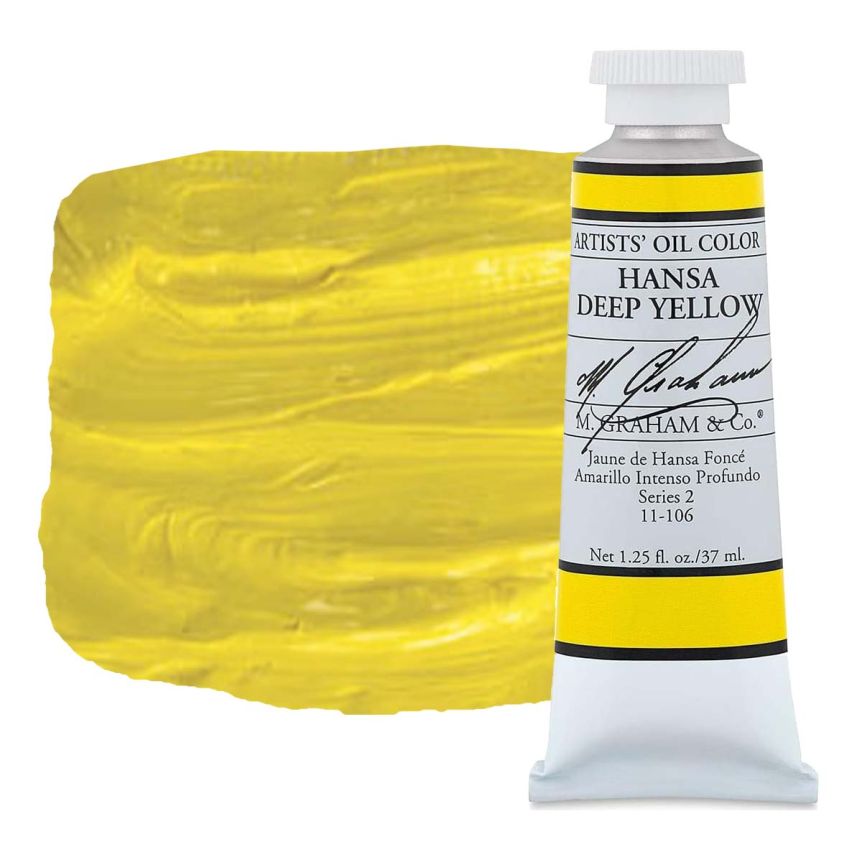 M. Graham Artist Oil Color 37ml - Hansa Yellow Deep