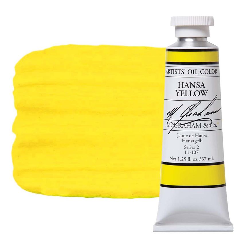 M. Graham Artist Oil Color 37ml - Hansa Yellow