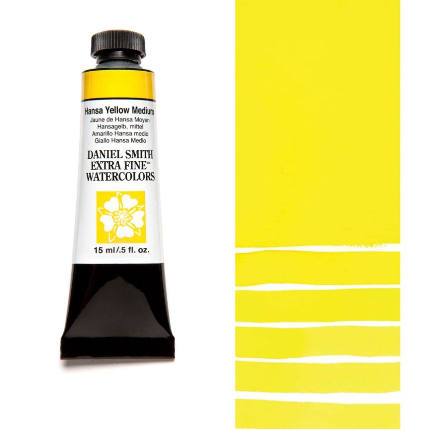 Daniel Smith Extra Fine Watercolors - Hansa Yellow Medium, 15 ml Tube