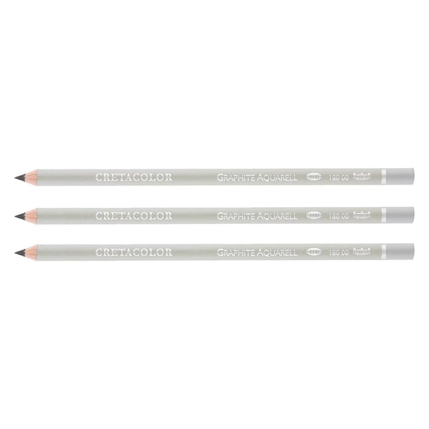 Cretacolor Aquarelle Watersoluble Graphite Pencil HB (Box of 3)