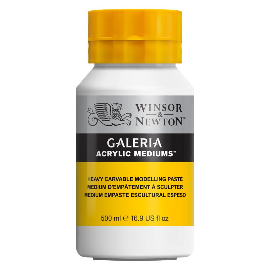 Winsor & Newton Galeria Acrylic Mediums - Heavy Carvable Modeling Paste, 500ml