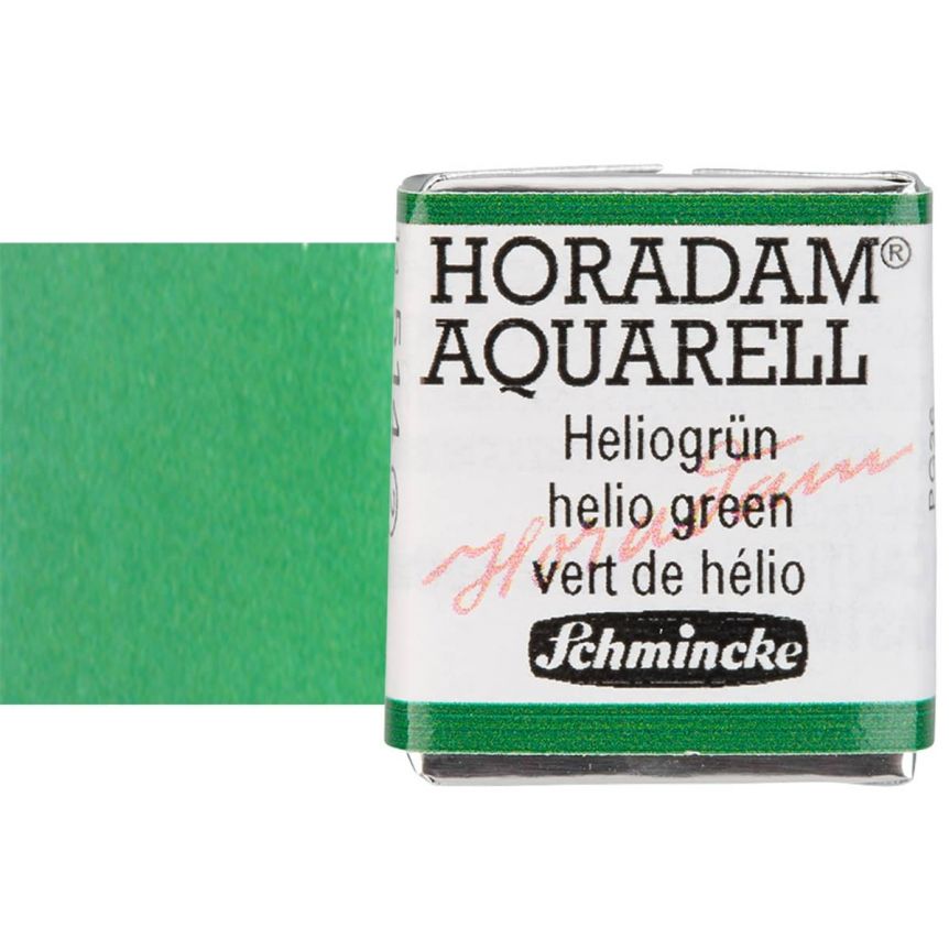 Schmincke Horadam Half-Pan Watercolor Helio Green