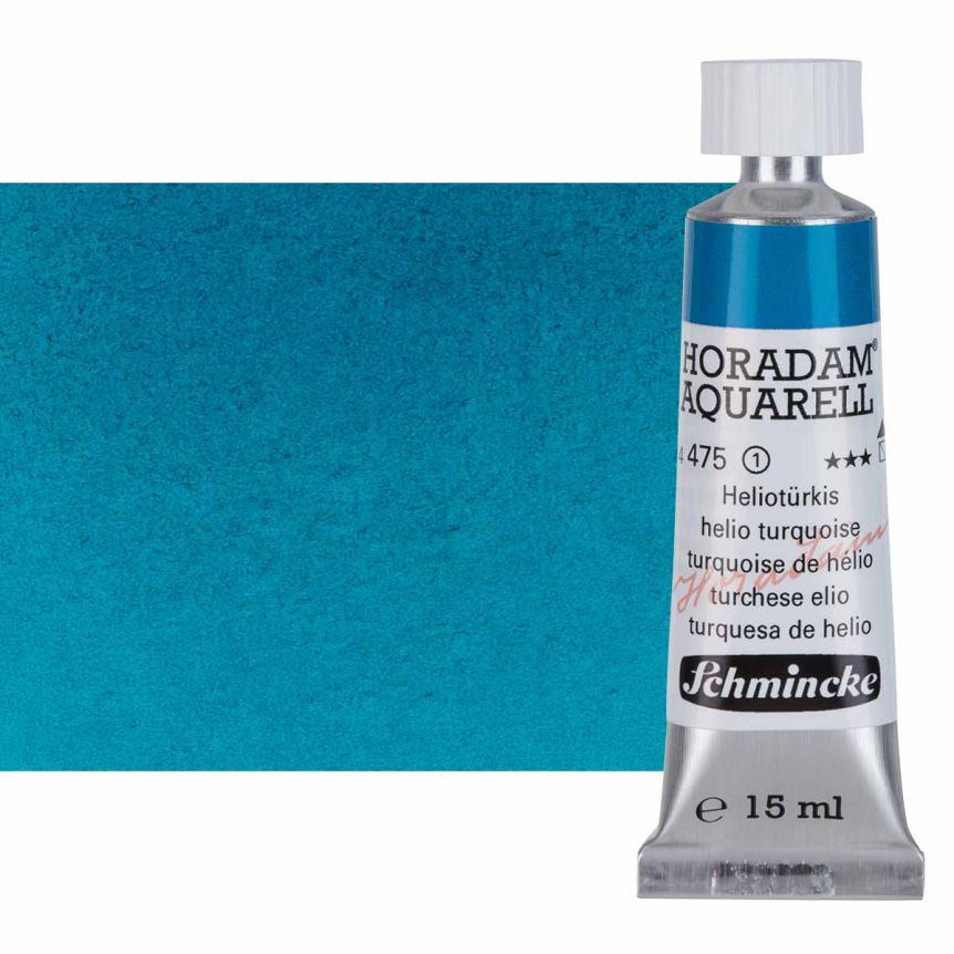Schmincke Horadam Watercolor - Helio Turquoise, 15ml 