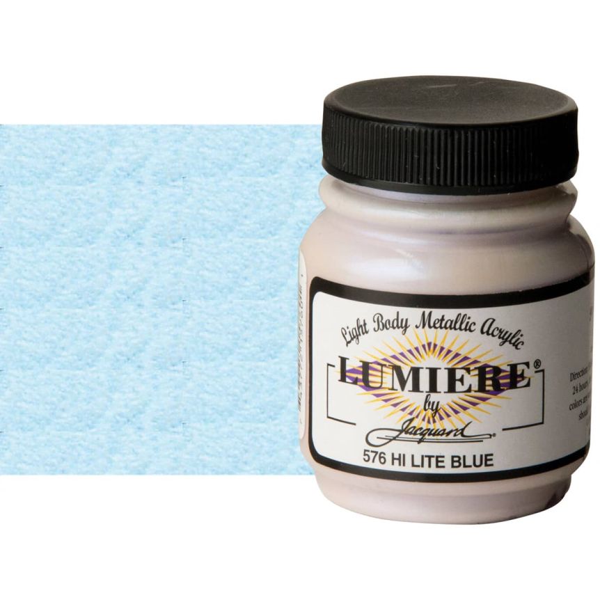 Jacquard Lumiere Fabric Color - Hi-Lite Blue, 2.25oz Jar