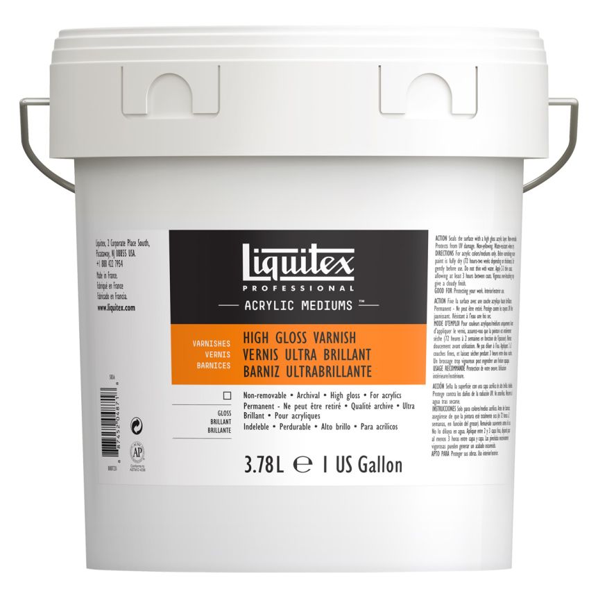 Liquitex Acrylic Finishing Varnishes - High Gloss Varnish, 1 Gallon