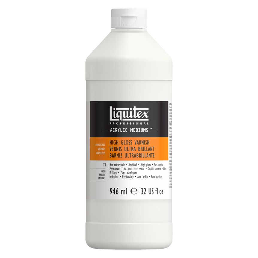 Liquitex Acrylic Finishing Varnishes - High Gloss Varnish, 32oz