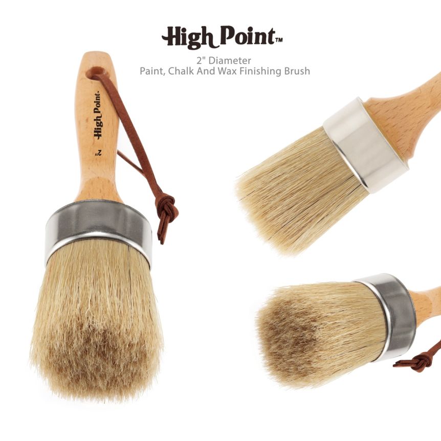 Creative Mark High Point 2" Diameter Paint and Wax Finishing Brush