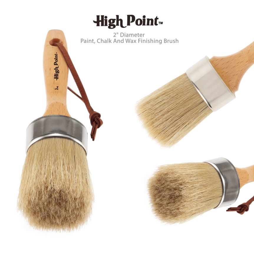 Paint Chalk and Wax Finishing Brush 2 Diameter