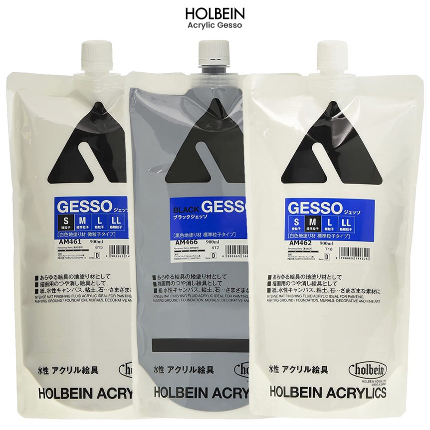 Holbein Acrylic Gesso, Extra Coarse, 300 ml