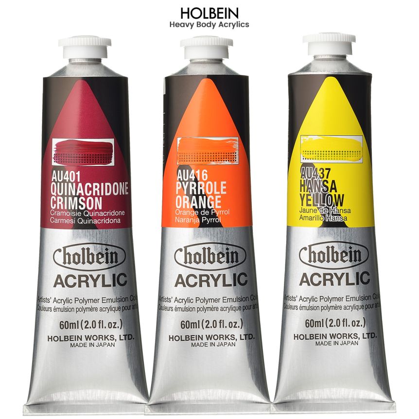 Holbein : Heavy Body : Acrylic Paint : 60ml : Primary Black - Holbein :  Heavy Body Acrylic - Holbein - Brands