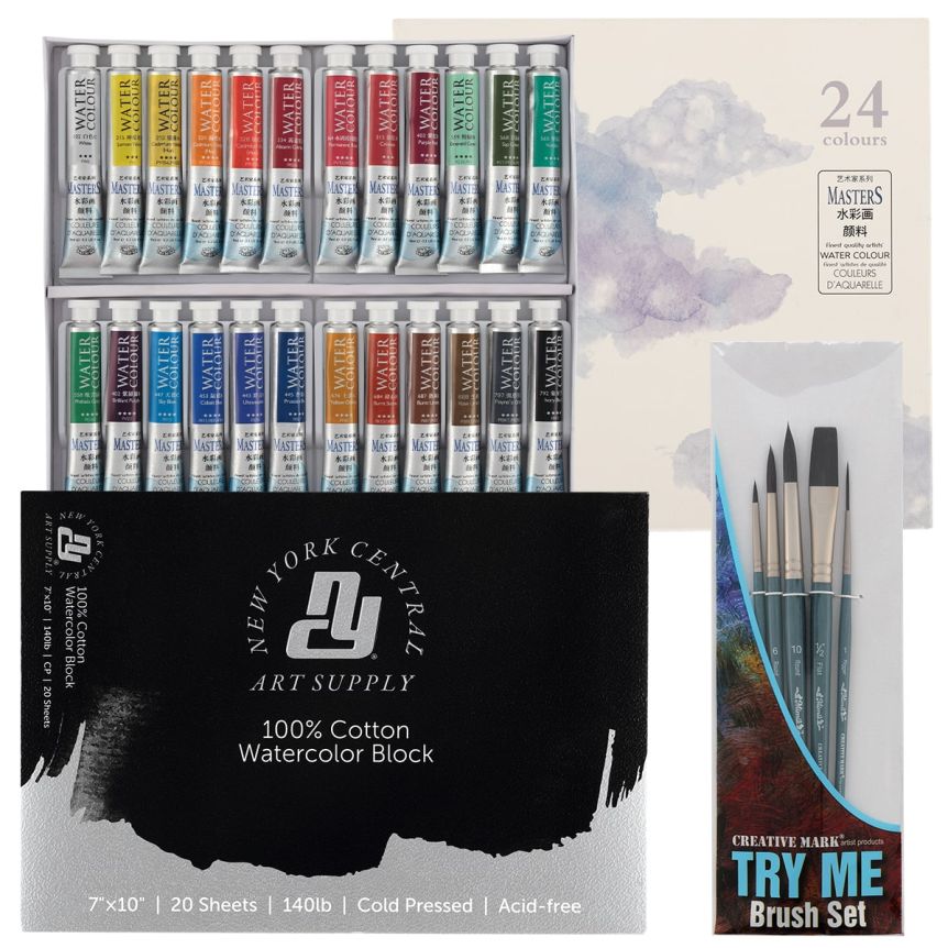 24 Piece Watercolor Brush Pen Set