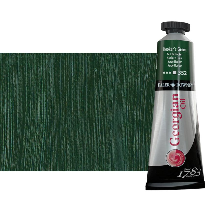 Daler-Rowney Georgian Oil Color 38ml Tube - Hooker's Green