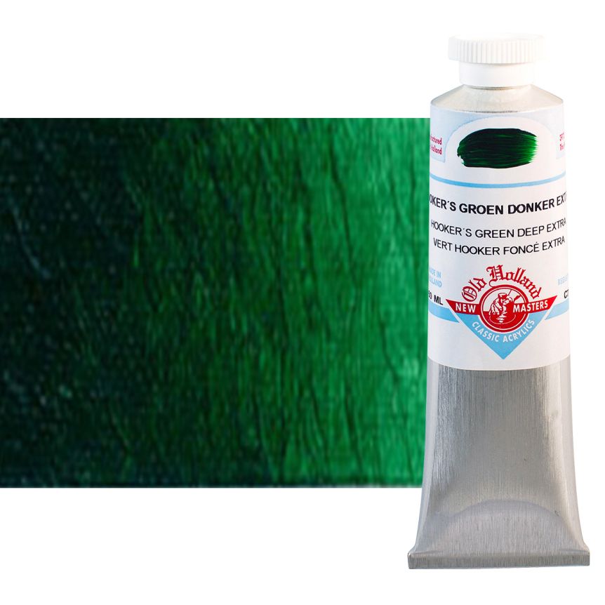 Old Holland New Masters Classic Acrylic Colors Hooker's Green Deep Extra 60 ml