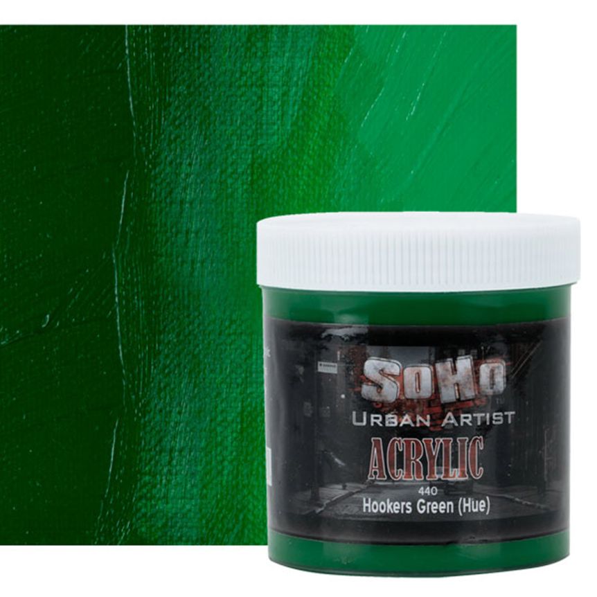 SoHo Urban Artists Heavy Body Acrylic Hooker's Green Hue 500ml