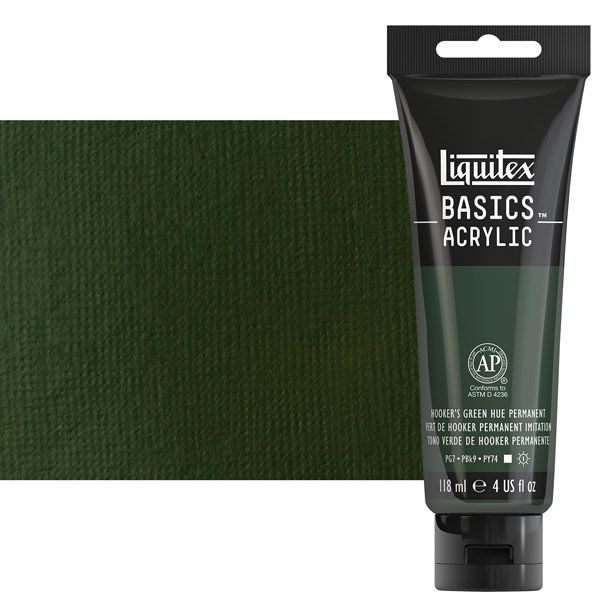 Liquitex Basics Acrylic Paint Hooker's Green Hue Per 4oz