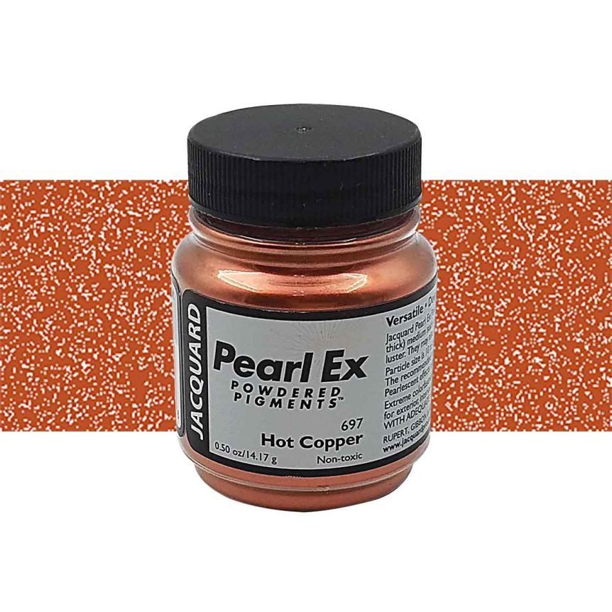 Jacquard Pearl Ex Powder Pigment - Hot Copper .5oz 