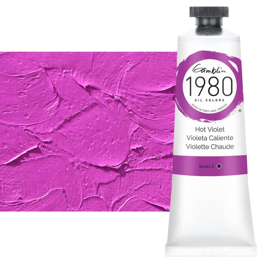 Gamblin 1980 Oil Colors - Hot Violet, 37ml Tube