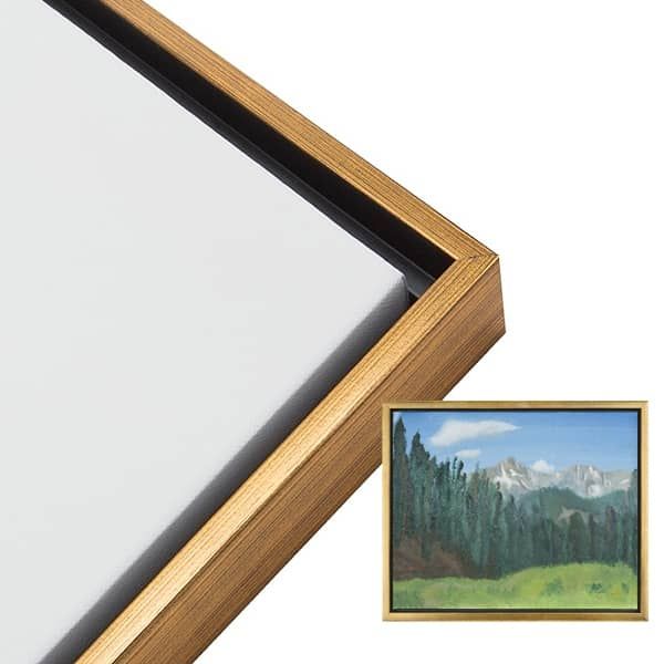 Illusions Floater Frame 12x16" Antique Gold for 3/4" Canvas