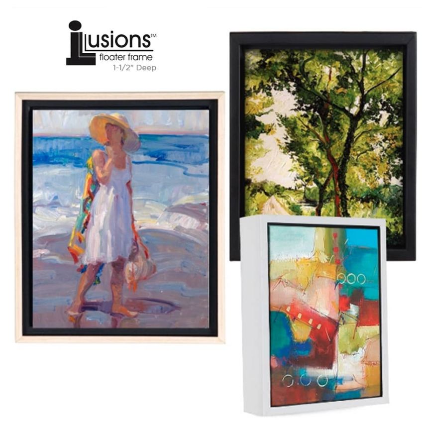 Canvas Floater Frames, Custom Floater Frames for Canvas Art