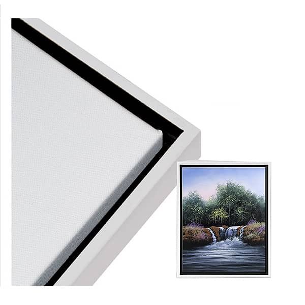 Illusions Floater Frame 8x10 White for 3/4 Canvas