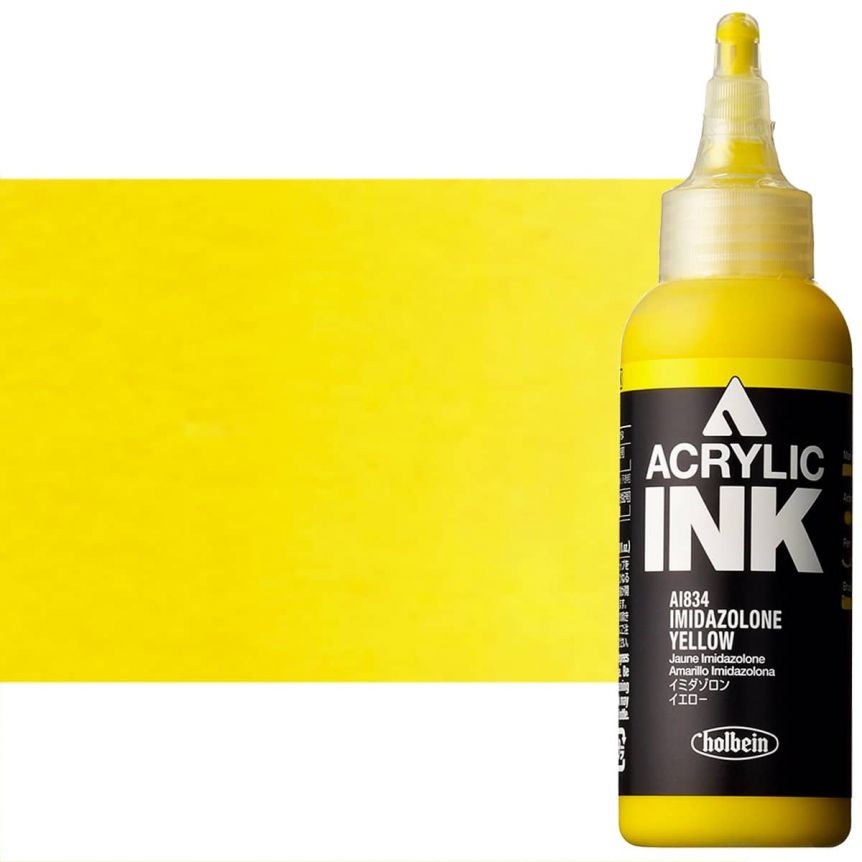 Holbein Acrylic Ink - Imidazolone Yellow, 100ml