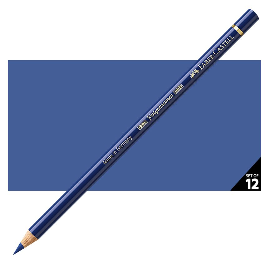 Faber-Castell Polychromos Pencil, No. 247 - Indanthrene Blue (Box of 12)