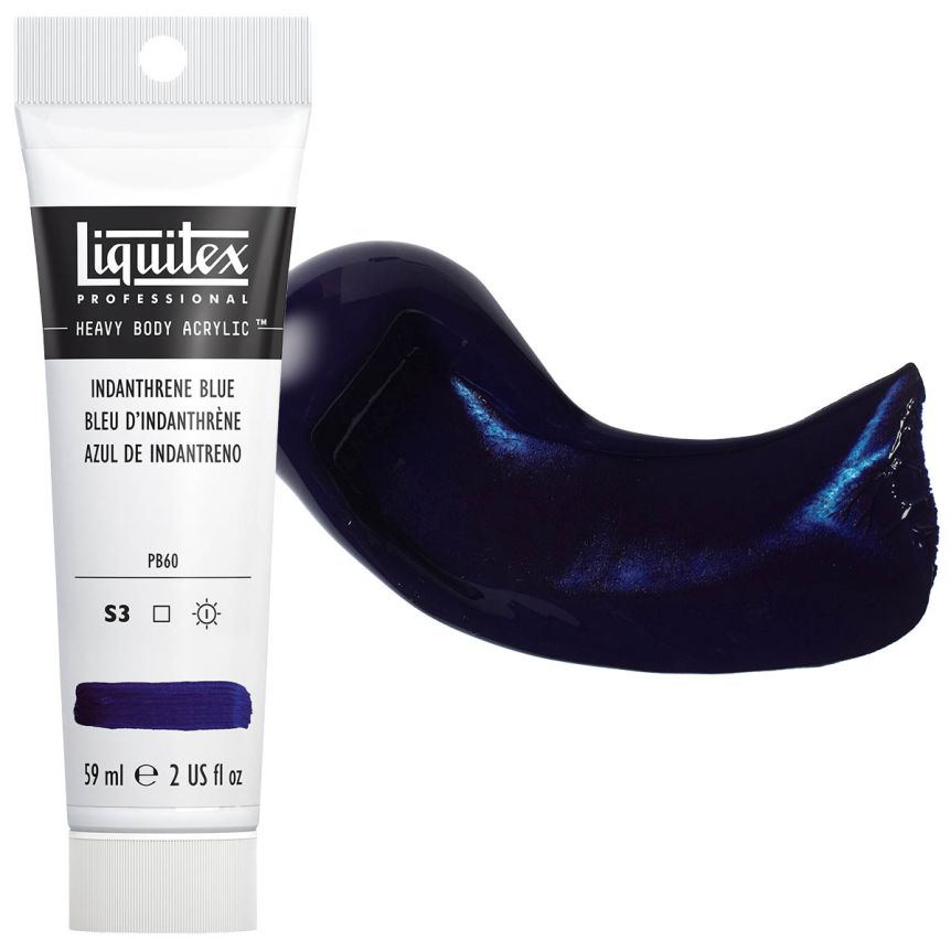 Liquitex Heavy Body Acrylic - Indanthrene Blue, 2oz Tube