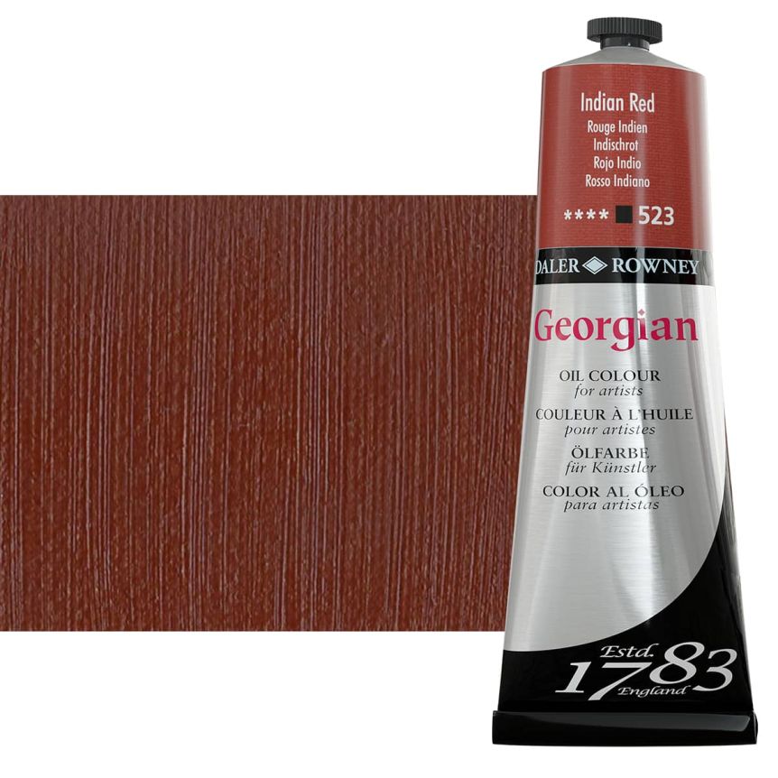 Daler-Rowney Georgian Oil Color 225ml Tube - Indian Red