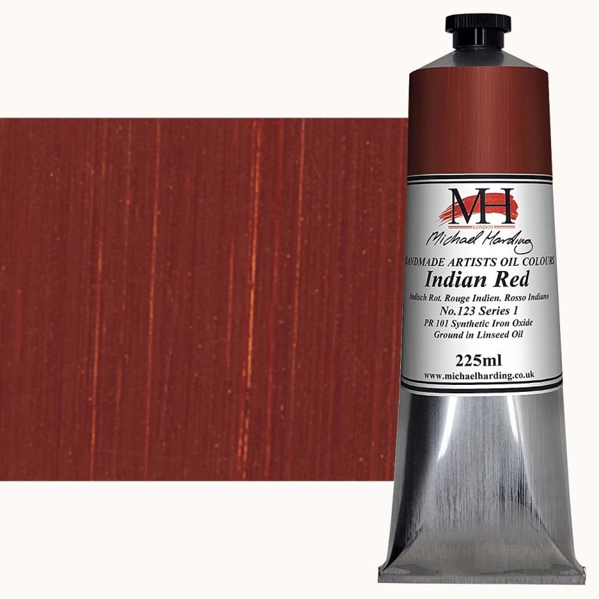Michael Harding Oil Color - Indian Red, 225ml Tube