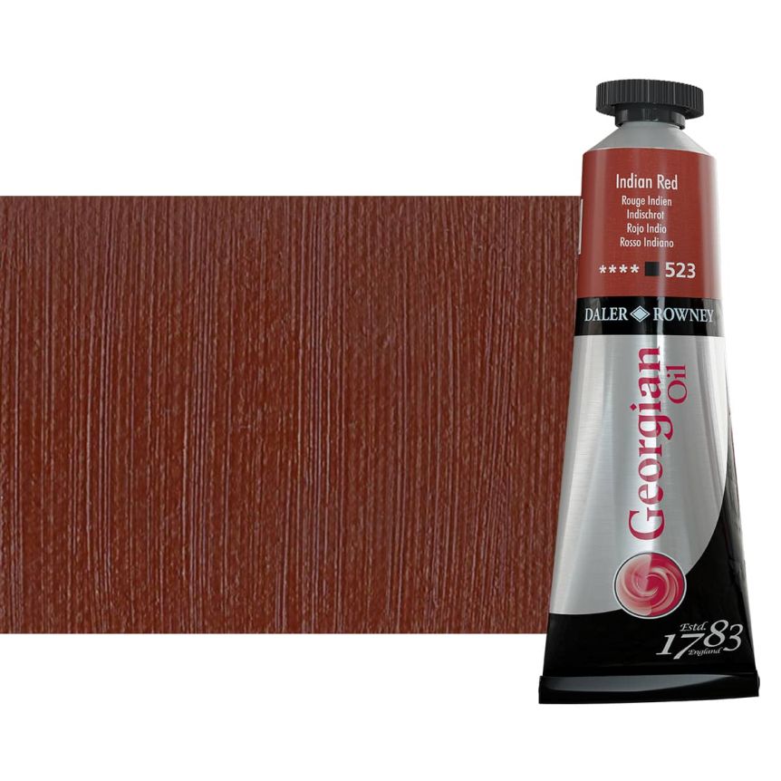 Daler-Rowney Georgian Oil Color 38ml Tube - Indian Red