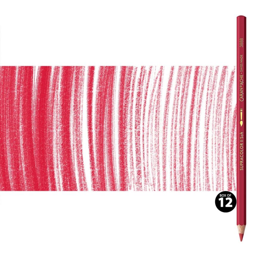 Supracolor II Watercolor Pencils Box of 12 No. 075 - Indian Red