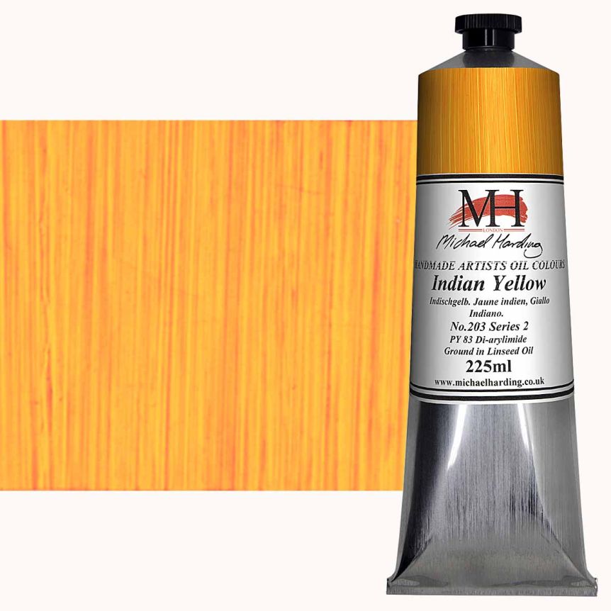 Michael Harding Oil Color - Indian Yellow, 225ml Tube