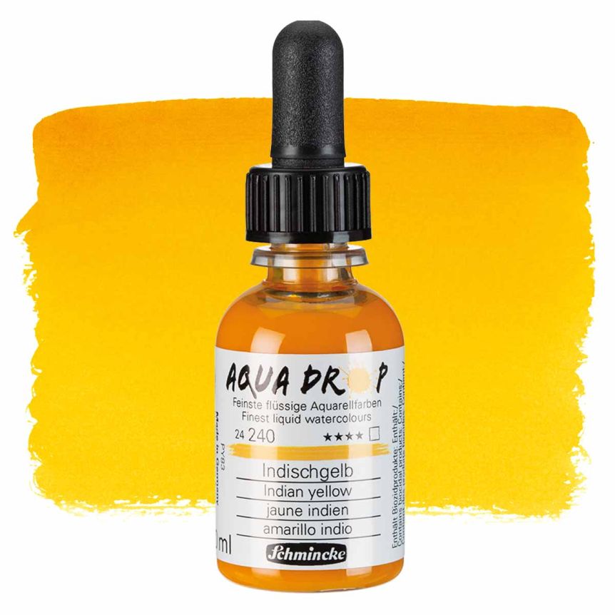 Schmincke Aqua Drop Liquid Watercolor 30ml Indian Yellow